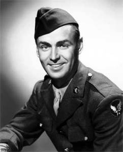 Alan Ladd in his Army uniform