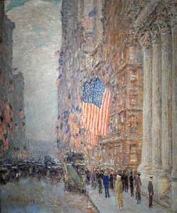 Childe Hassam's 'Flags on the Waldorf'