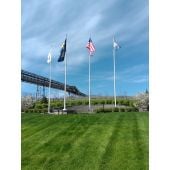 45' EXTREME External Revolving (XESR) Aluminum Flagpole - Choose Options