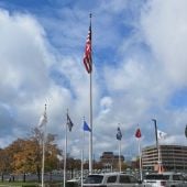 80' External Revolving (ESR) Aluminum Flagpole - Choose Options