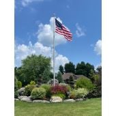 25' External Revolving (ESR) Aluminum Flagpole - Choose Options