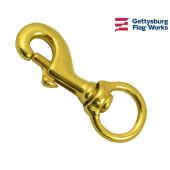  EKEV 2 PCS 3.3 Inch Flag White Rubber Coated Brass Swivel Snap  Hooks - Heavy Duty Flag Pole Accessory Halyard Rope Attachment Clips - for  Tough Weather : Patio, Lawn & Garden
