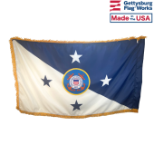 Coast Guard Commandant Officer Indoor Flag - Choose Options