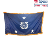 Coast Guard Vice Admiral (3 star) Officer Indoor Flag - Choose Options