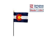 Colorado State Stick Flag - 4x6"