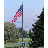 75' External Revolving (ESR) Aluminum Flagpole - Choose Options