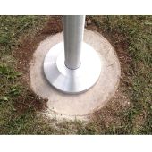 In Ground Flagpole Holders: Ground Sleeves, Flash Collars & Lawn and Curb  Sockets