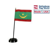 Mauritania Stick Flag - 4x6"
