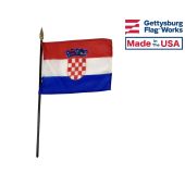 Croatia Stick Flag - 4x6"