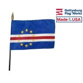 Cape Verde Stick Flag - 4x6"