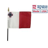 Malta Stick Flag - 4x6"