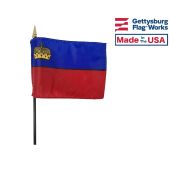 Liechtenstein Stick Flag - 4x6"