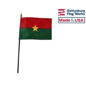 Burkina Stick Flag - 4x6"