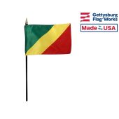 Congo Republic Stick Flag - 4x6"
