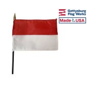 Indonesia Stick Flag - 4x6"