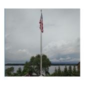 25' Internal Reinforced Cam Cleat (IRC) Aluminum Flagpole - Choose Options