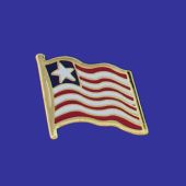 Liberia Lapel Pin (Single Waving Flag)