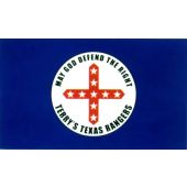 Terry's Texas Rangers Flag 1861 (May God Defend the right) - 3x5'
