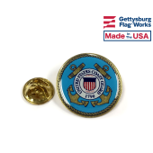 Coast Guard Seal Lapel Pin (Round Emblem Design)