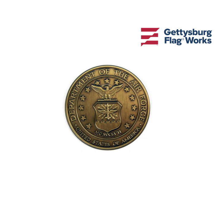Air Force Brass Medallion - Air Force Flags - Armed Forces Flags - Military
