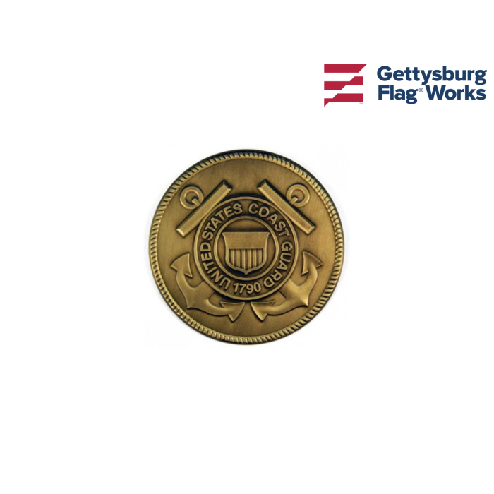 Navy Seal Coin Plaque - Gold/Brass Finish