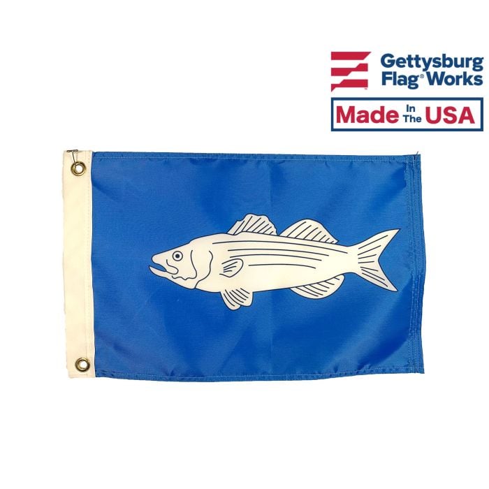 Striped Bass Flag - 12x18"