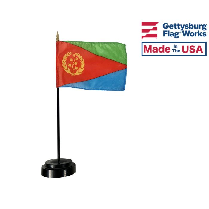 Eritrea Stick Flag - 4x6