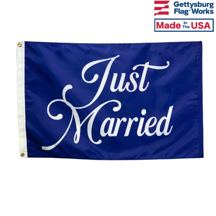 "Just Married" Flag - Choose Options