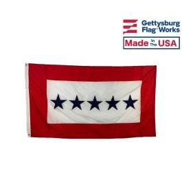 5 blue star flag