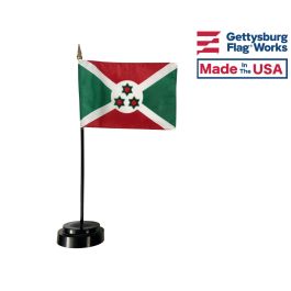 Burundi Stick Flag - 4x6