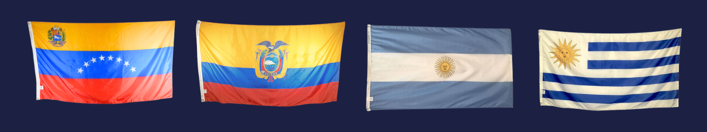 Flags of the South American countries