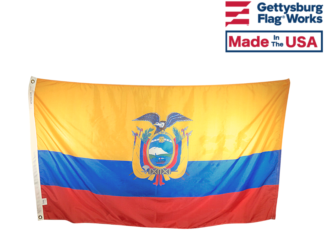 picture of our Ecuadorian flag for sale